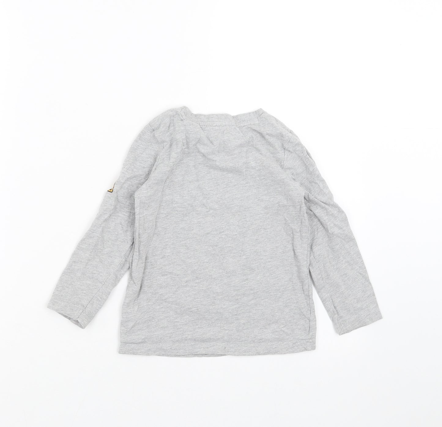 Nutmeg Boys Grey   Basic T-Shirt Size 4-5 Years  - Diggers
