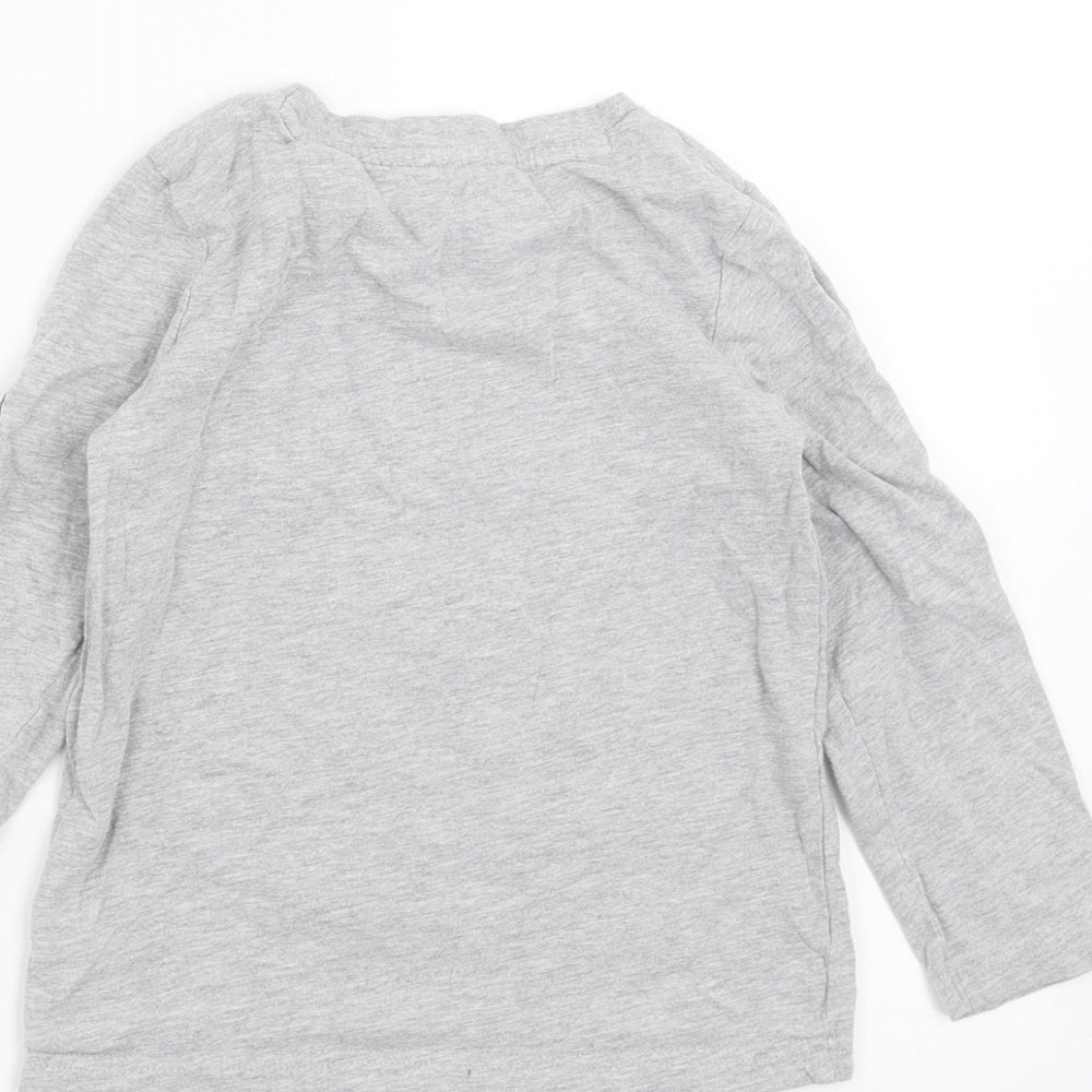 Nutmeg Boys Grey   Basic T-Shirt Size 4-5 Years  - Diggers