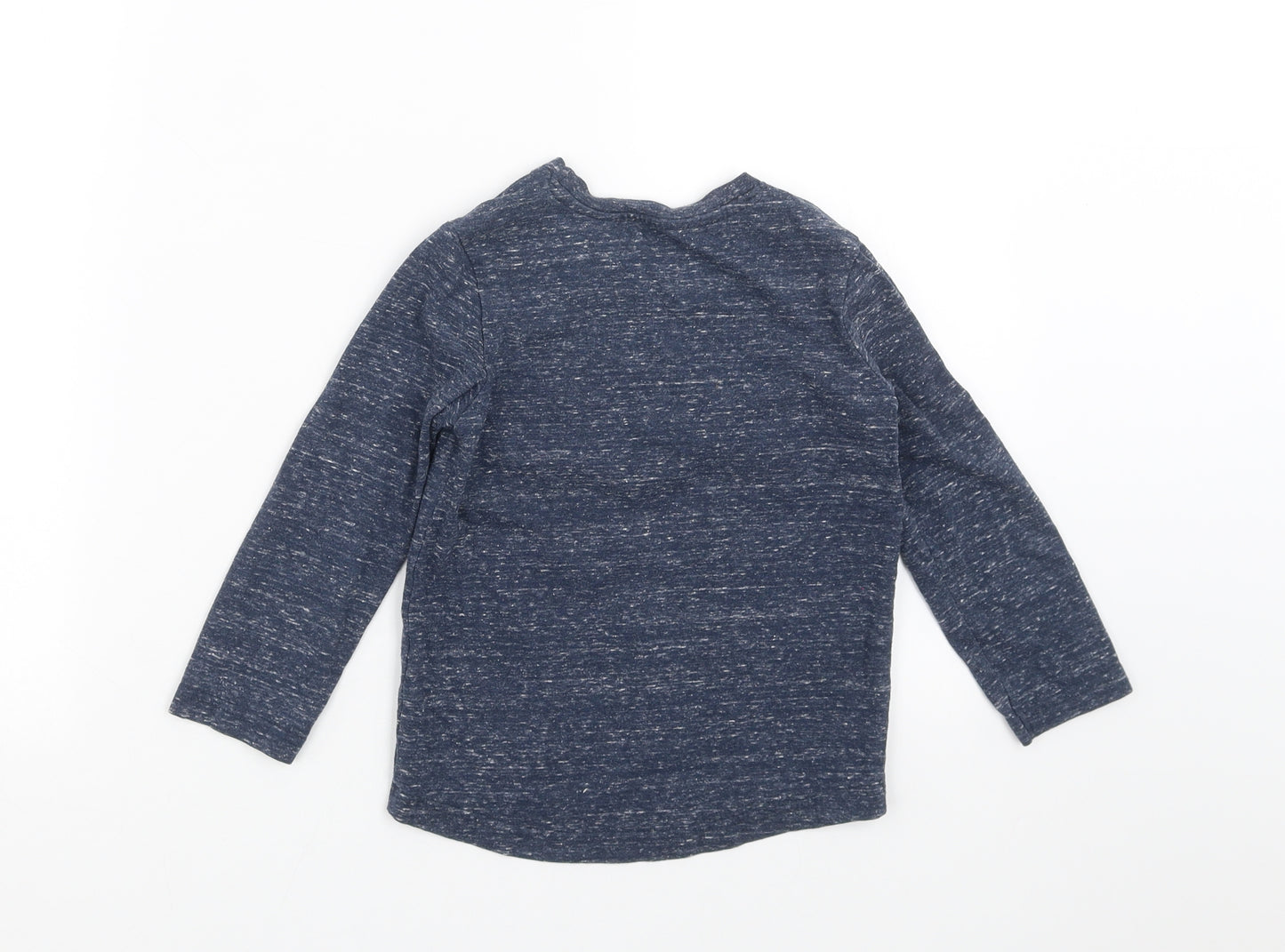 Nutmeg Boys Blue   Basic T-Shirt Size 3-4 Years  - digger truck print