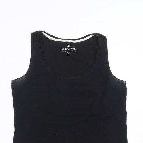 Wardrobe Essentials Womens Black   Basic Tank Size 16