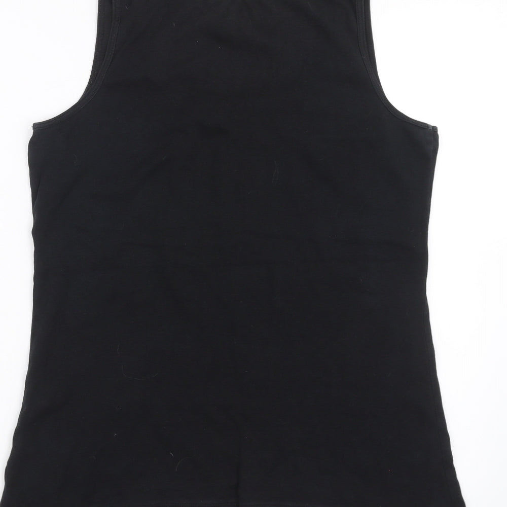 Wardrobe Essentials Womens Black   Basic Tank Size 16
