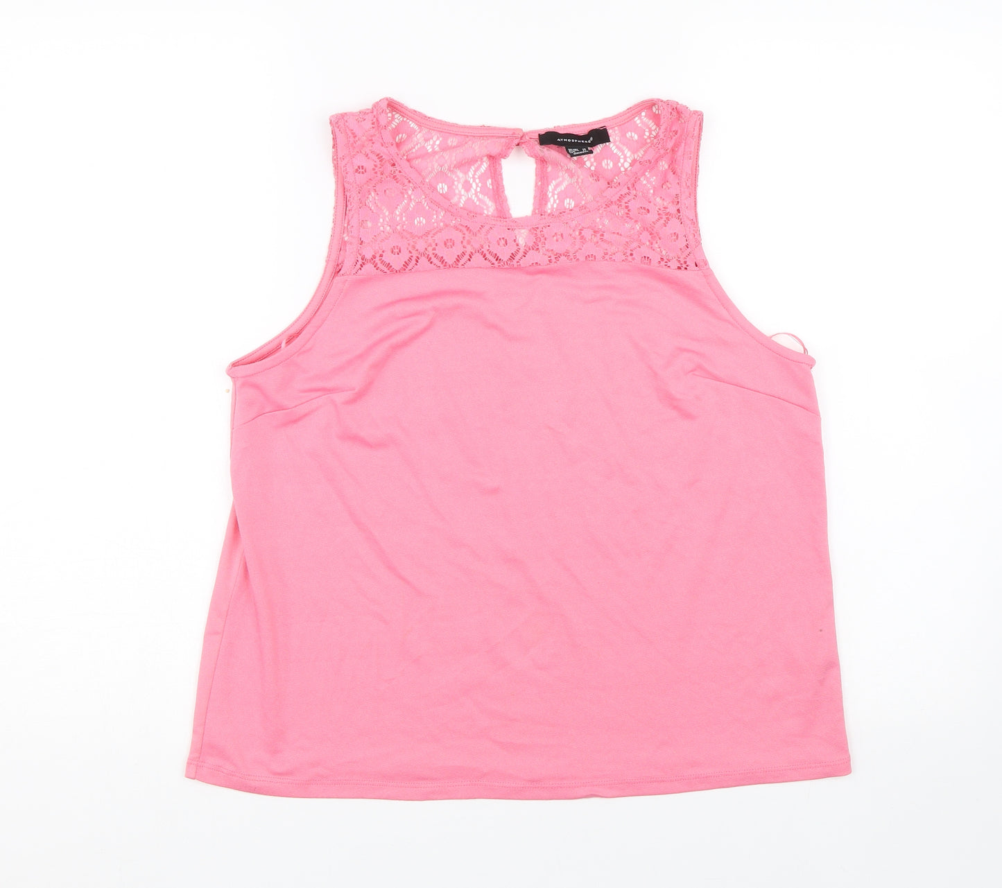 Atmosphere Womens Pink Floral  Basic Tank Size 12