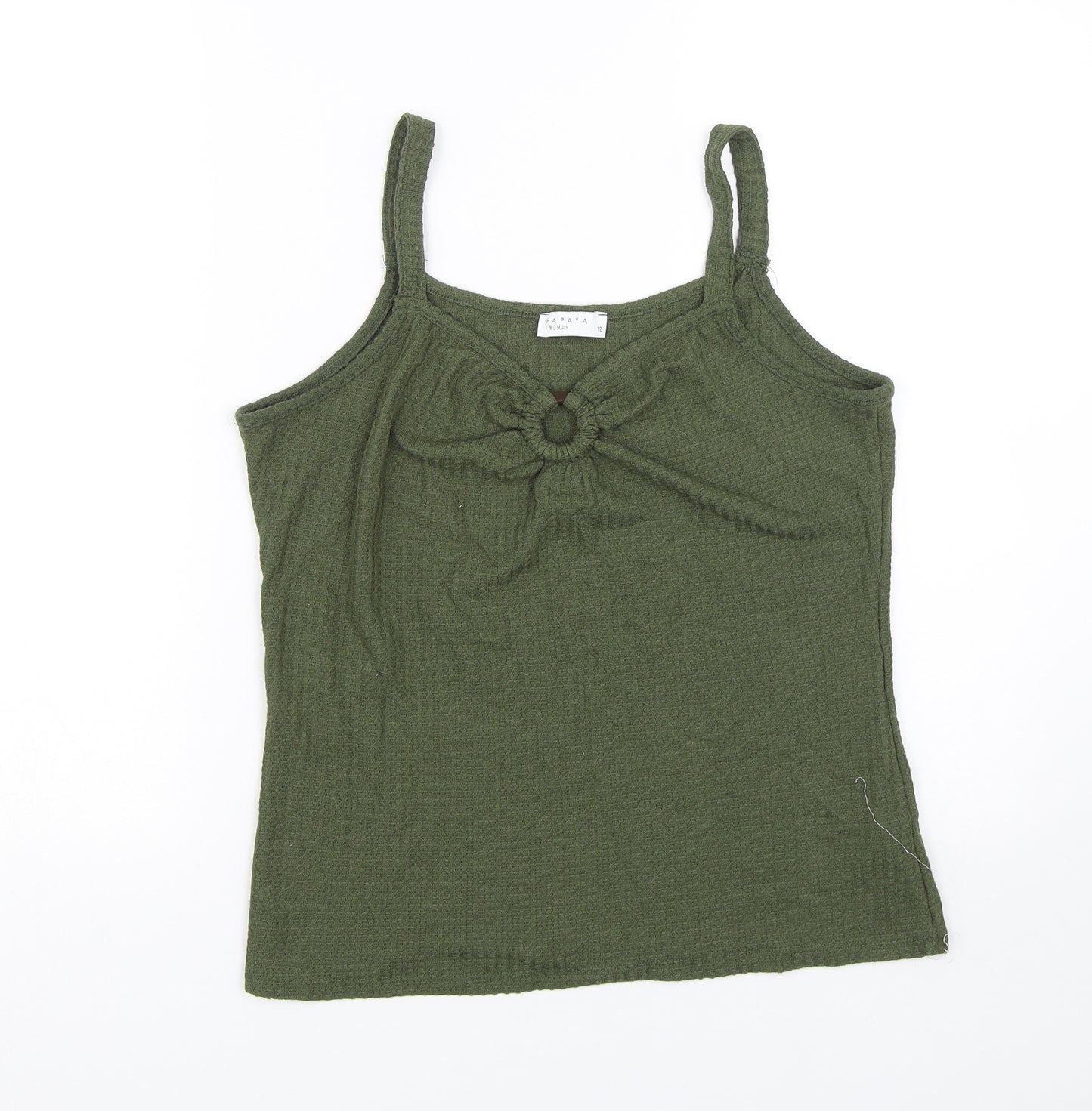 Papaya Womens Green   Basic Tank Size 12