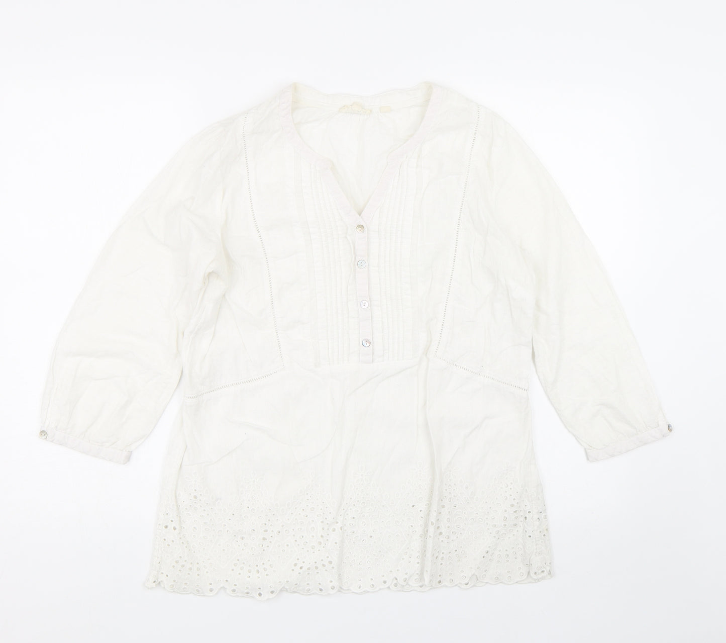 Fat Face Womens White   Basic T-Shirt Size 12
