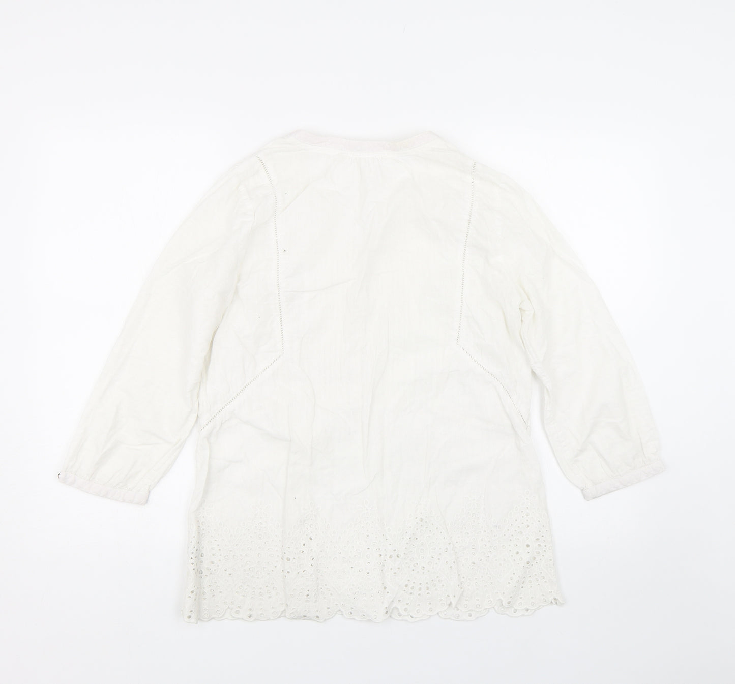 Fat Face Womens White   Basic T-Shirt Size 12