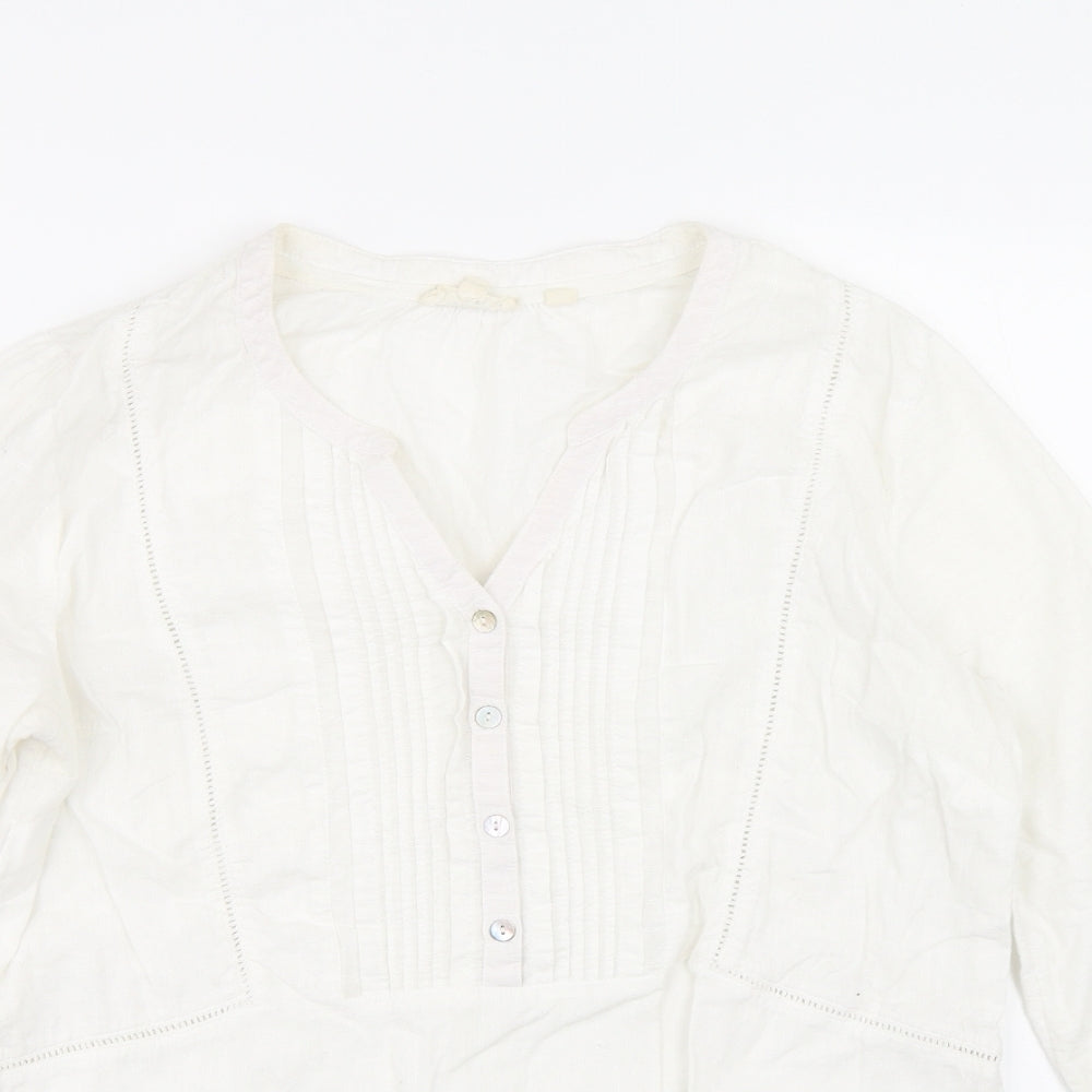 Fat Face Womens White   Basic T-Shirt Size 12