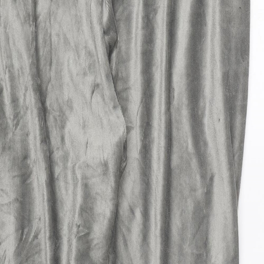 M&S Womens Grey  Corduroy Jogger Trousers Size 14 L27 in