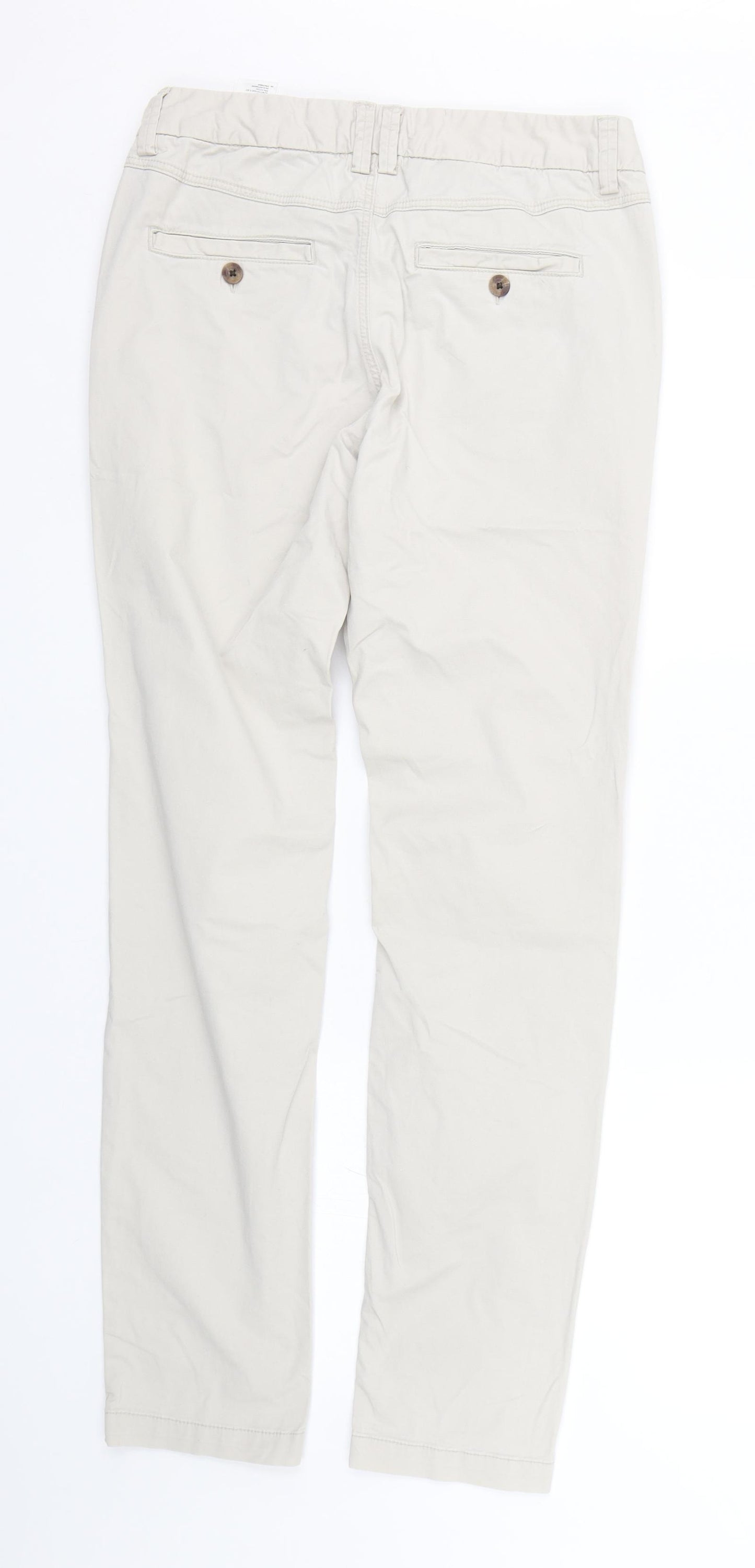H&M Womens Beige   Trousers  Size 8 L29 in