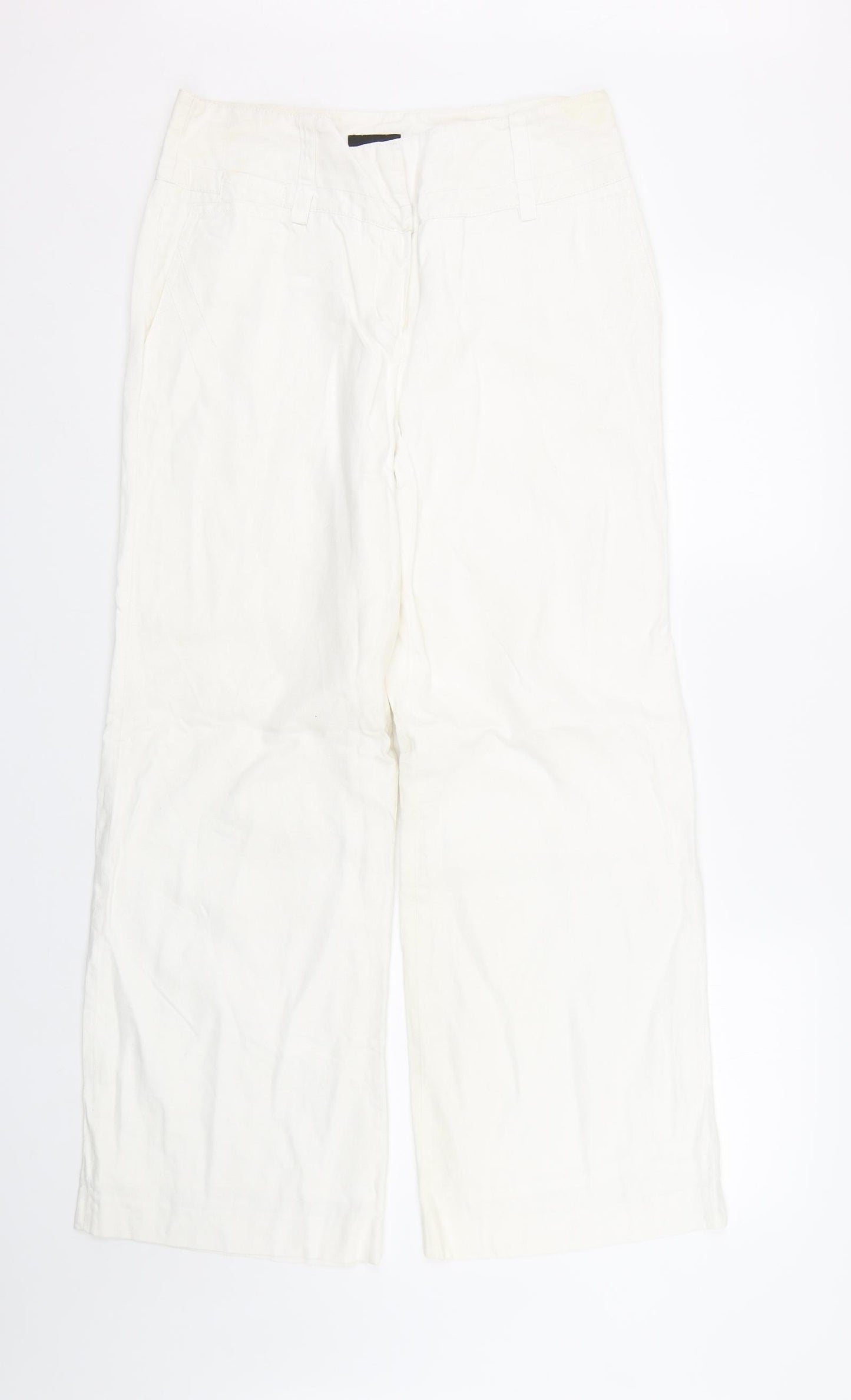 NEXT Womens White   Trousers  Size 12 L29 in
