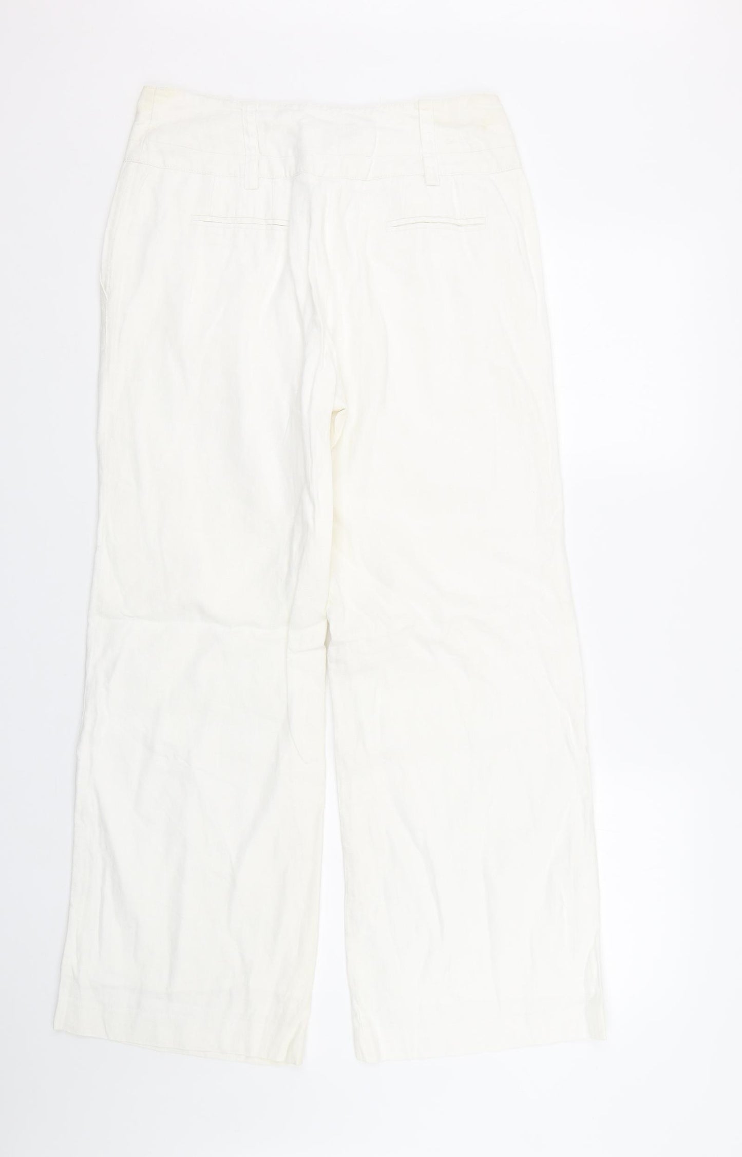 NEXT Womens White   Trousers  Size 12 L29 in