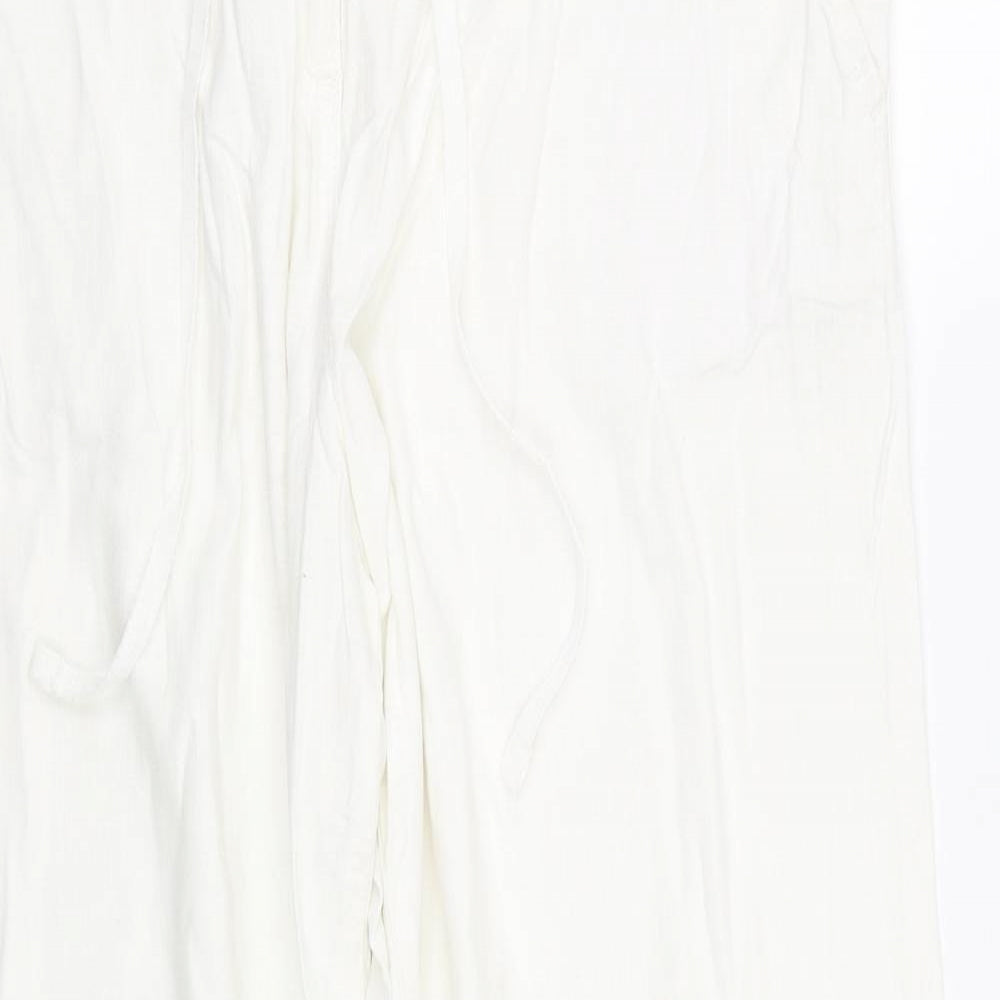 NEXT Womens White   Trousers  Size 16 L29 in