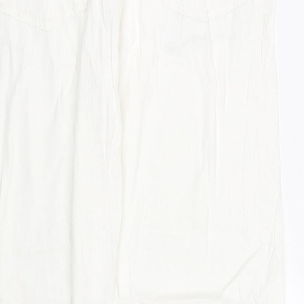 NEXT Womens White   Trousers  Size 16 L29 in