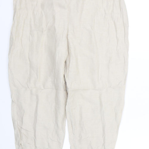 Covington Womens Beige   Cropped Trousers Size 14 L23 in