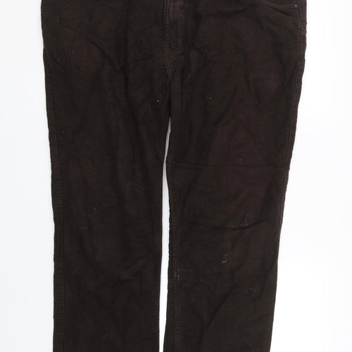 M&S Womens Brown   Trousers  Size 44 in L29 in