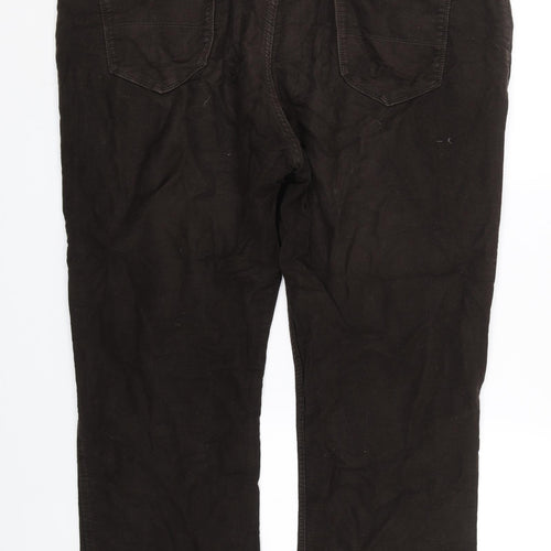 M&S Womens Brown   Trousers  Size 44 in L29 in
