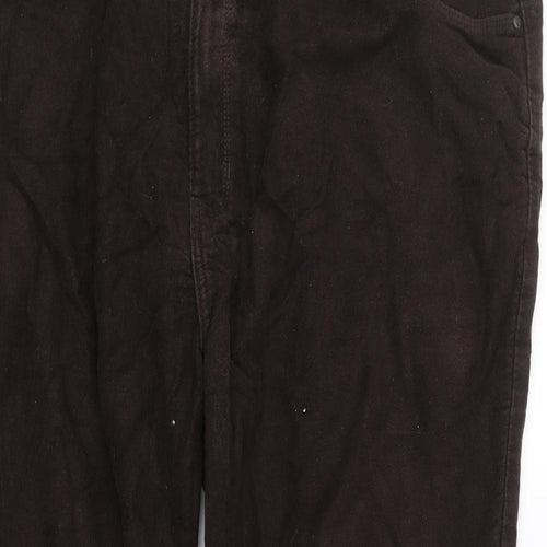 M&S Womens Brown   Trousers  Size 44 in L29 in