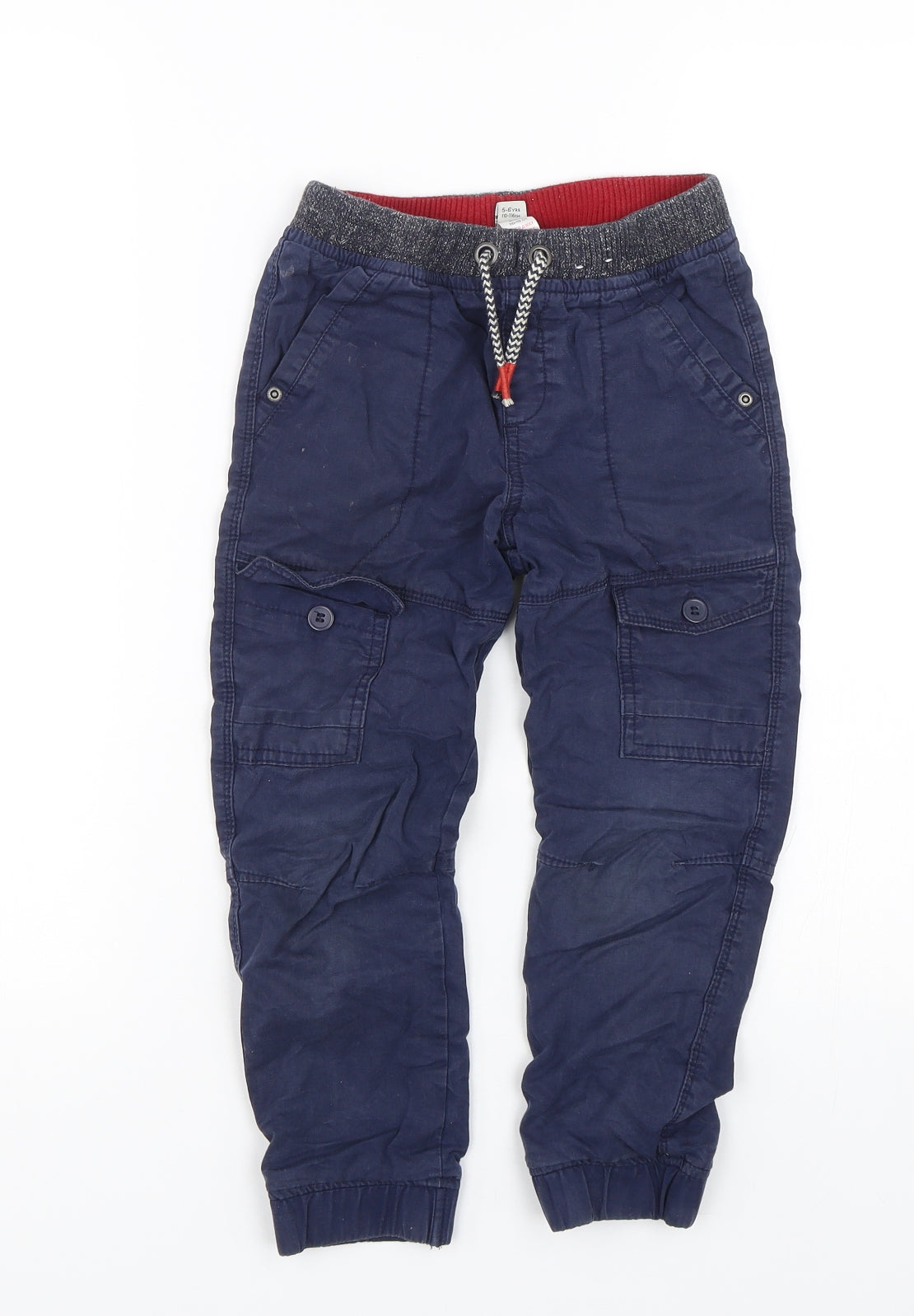 TU Boys Blue   Cargo Trousers Size 5-6 Years