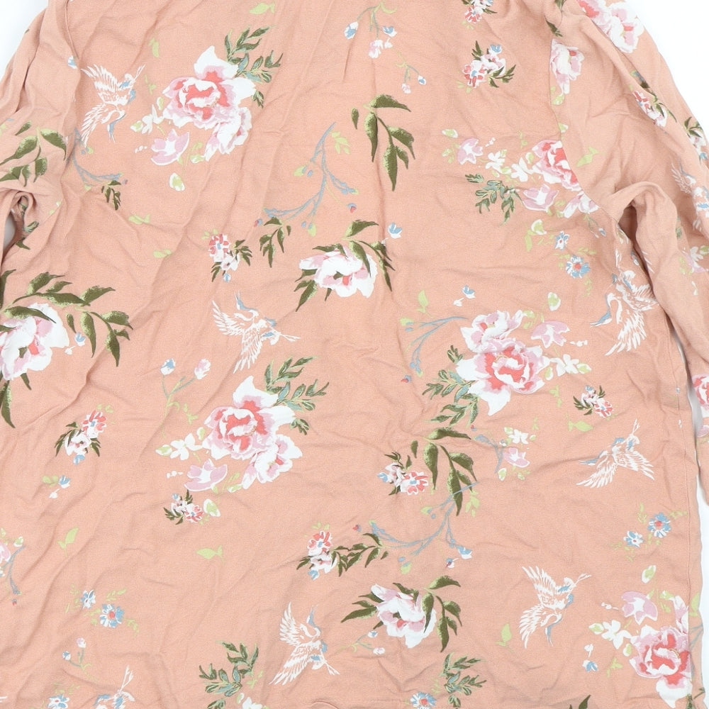 Atmosphere Womens Pink Fair Isle  Kimono T-Shirt Size 12