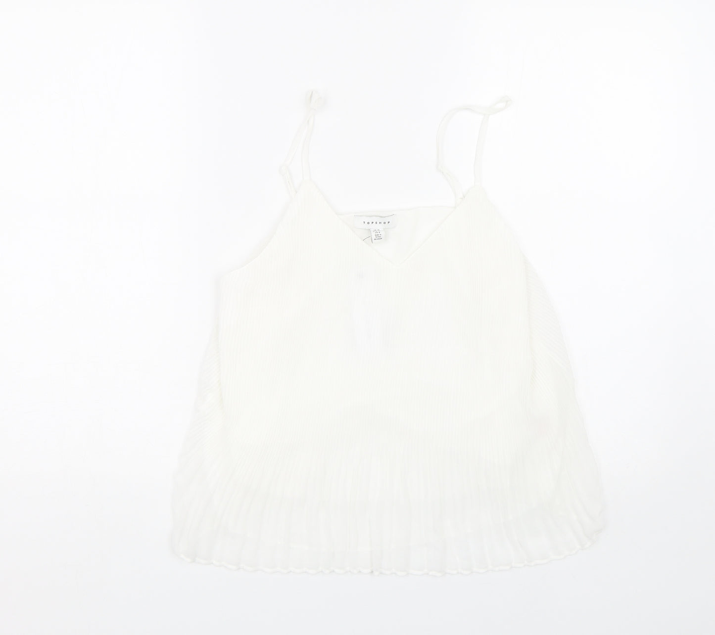 Topshop Womens White   Basic Tank Size 10