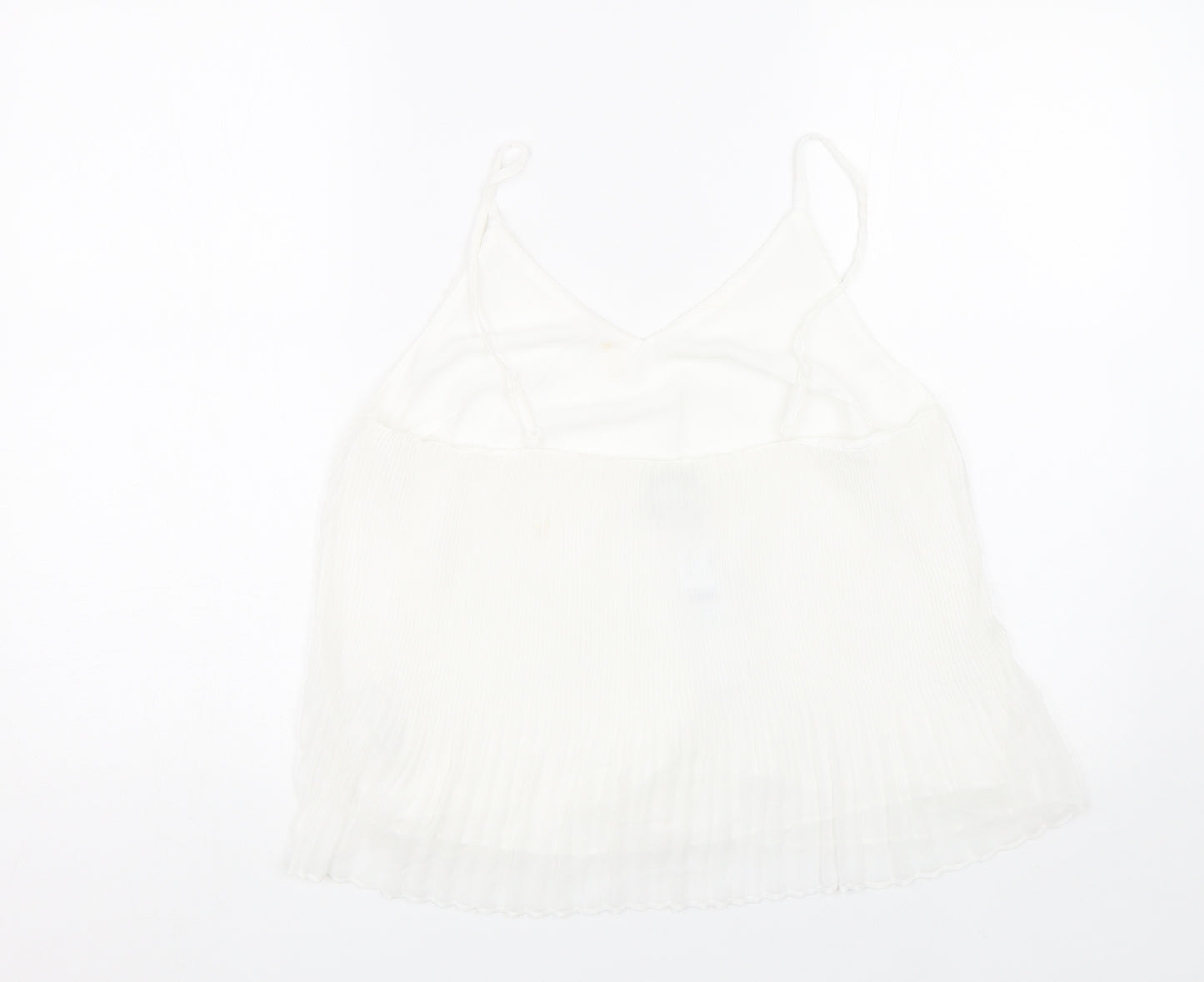 Topshop Womens White   Basic Tank Size 10