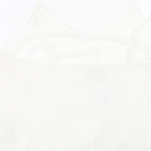 Topshop Womens White   Basic Tank Size 10
