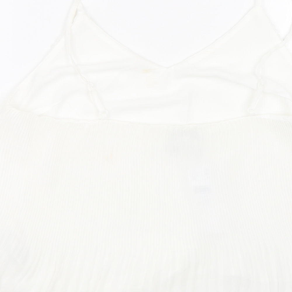 Topshop Womens White   Basic Tank Size 10