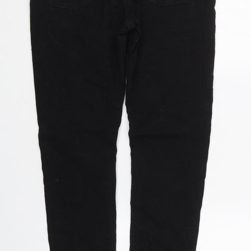 Preworn Womens Black  Denim Skinny Jeans Size 32 L27.5 in