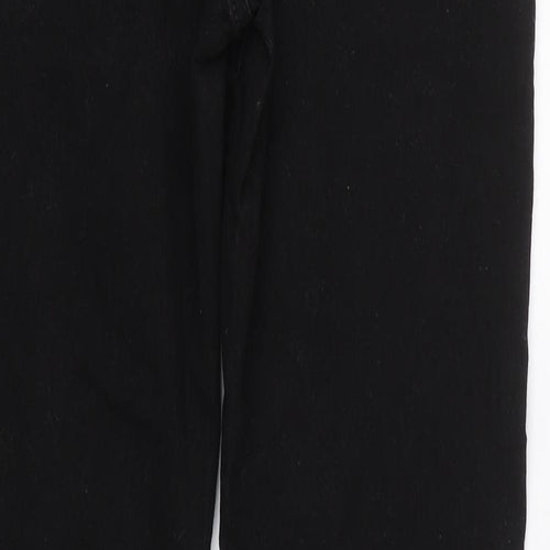 Preworn Womens Black  Denim Skinny Jeans Size 32 L27.5 in