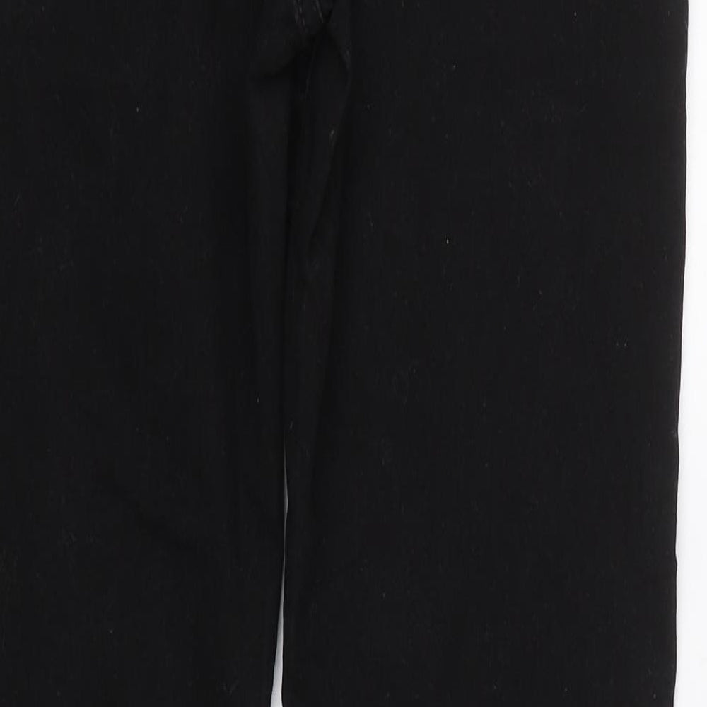 Preworn Womens Black  Denim Skinny Jeans Size 32 L27.5 in