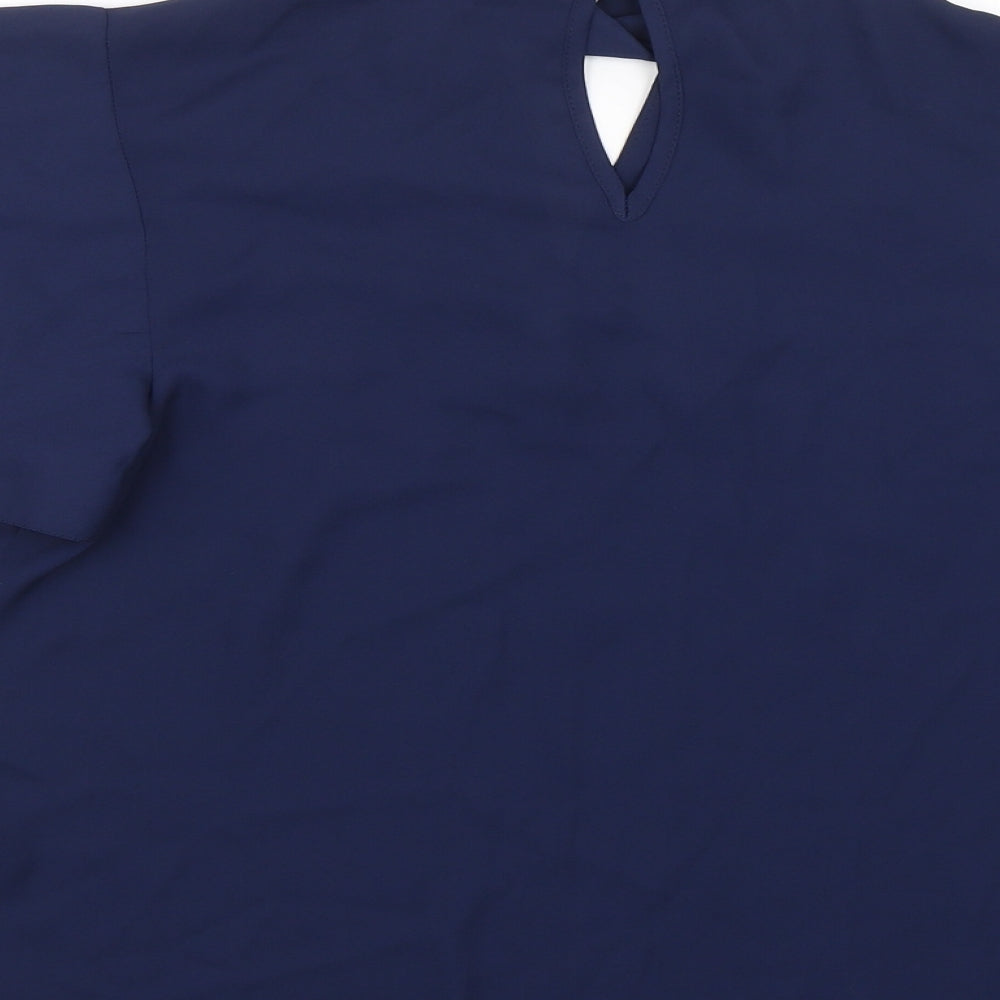 Dorothy Perkins Womens Blue   Basic Blouse Size 6