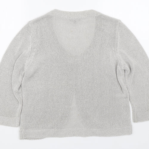 Per Una Womens Grey   Cape Jumper Size 16