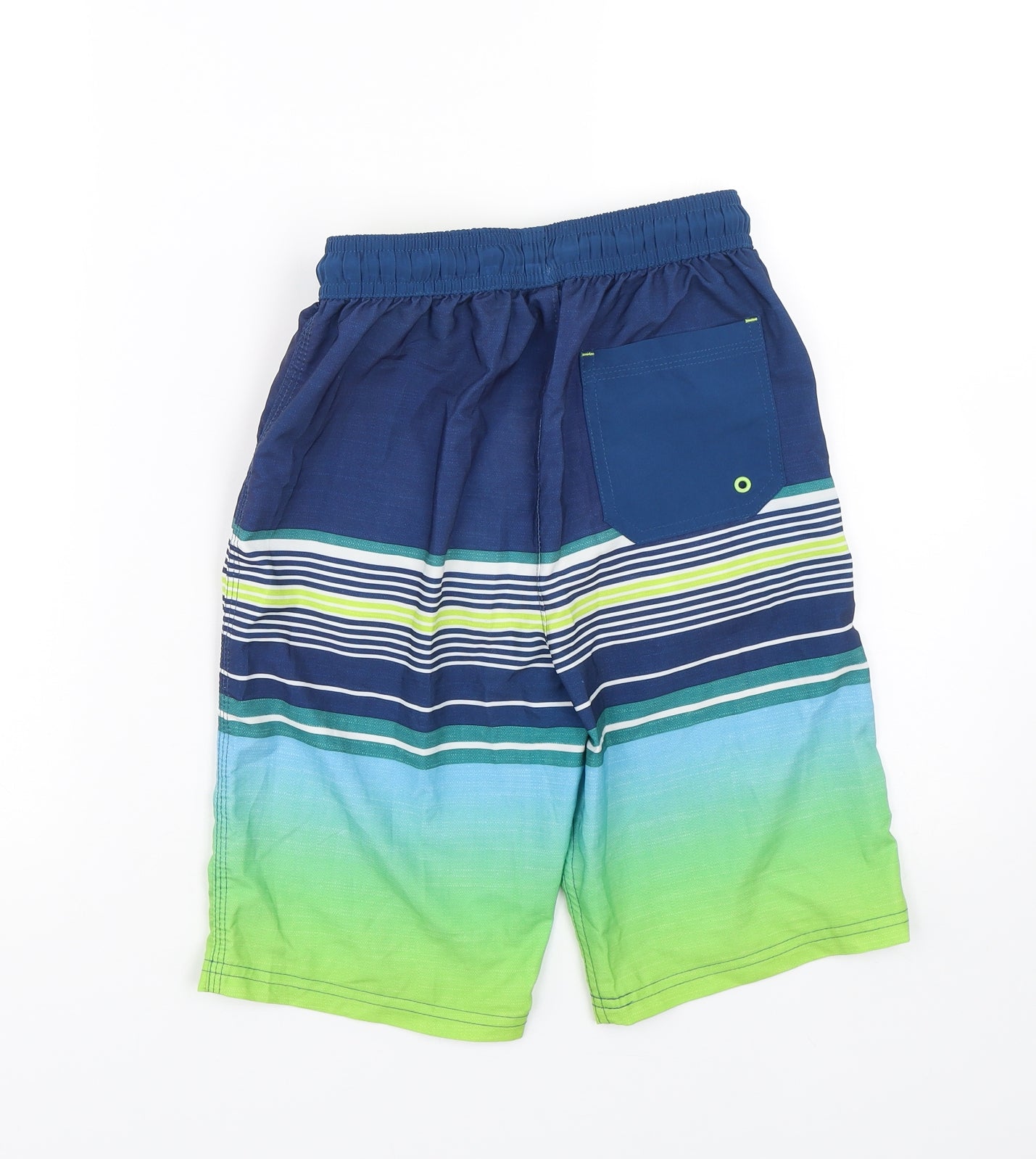 NEXT Boys Green Striped  Sweat Shorts Size 10 Years - Swim Short