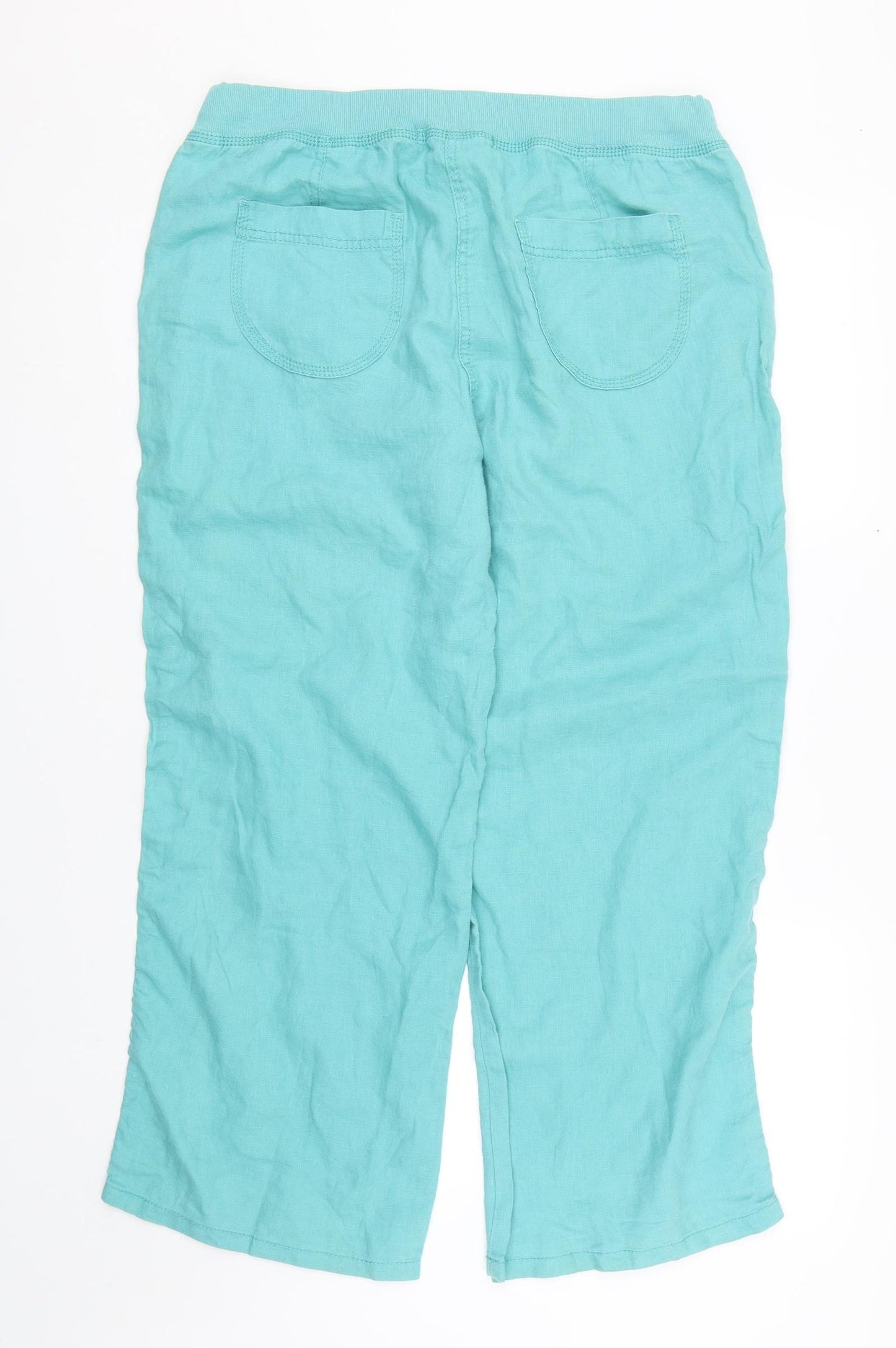 M&S Womens Blue   Trousers  Size 14 L26 in