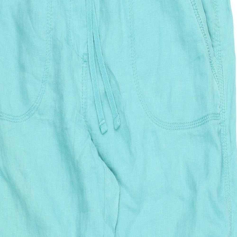 M&S Womens Blue   Trousers  Size 14 L26 in