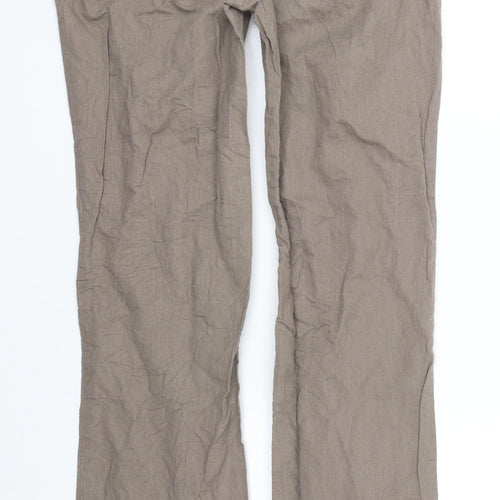 Camieu Womens Brown   Trousers  Size 10 L30 in