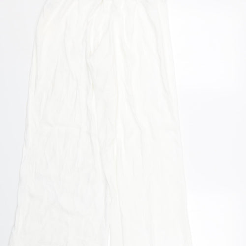 M&S Womens White   Trousers  Size 14 L25.5 in