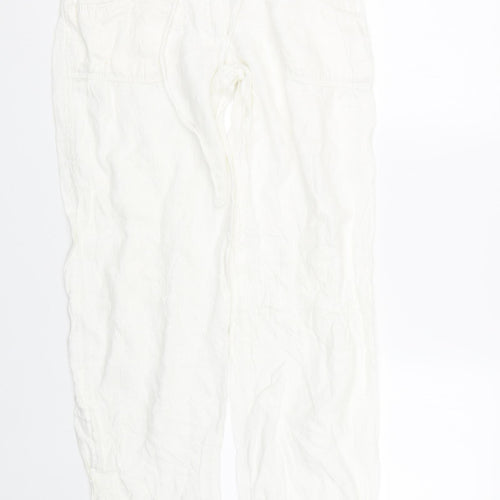 Primark Womens White   Trousers  Size 8 L27 in