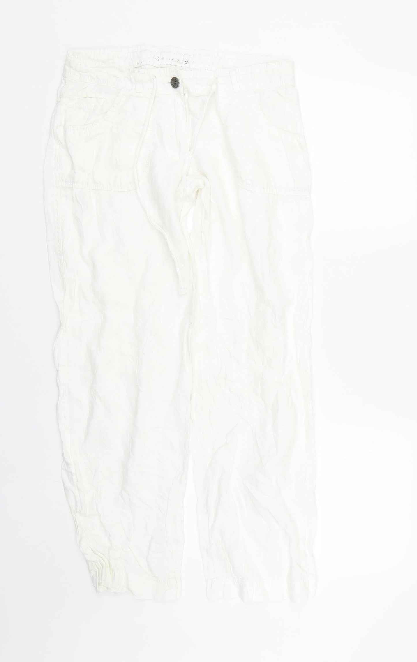 Primark Womens White   Trousers  Size 8 L27 in