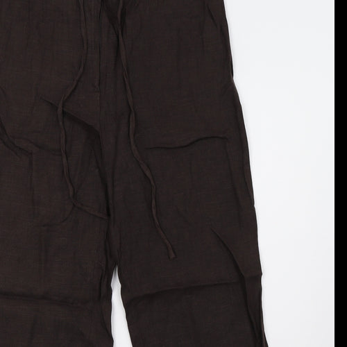 cc Womens Brown   Trousers  Size 12 L27 in