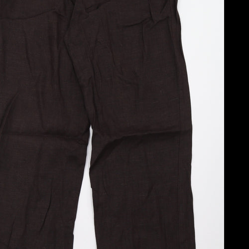 cc Womens Brown   Trousers  Size 12 L27 in