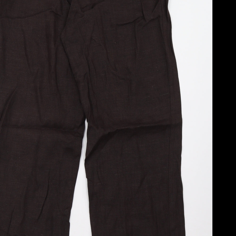 cc Womens Brown   Trousers  Size 12 L27 in