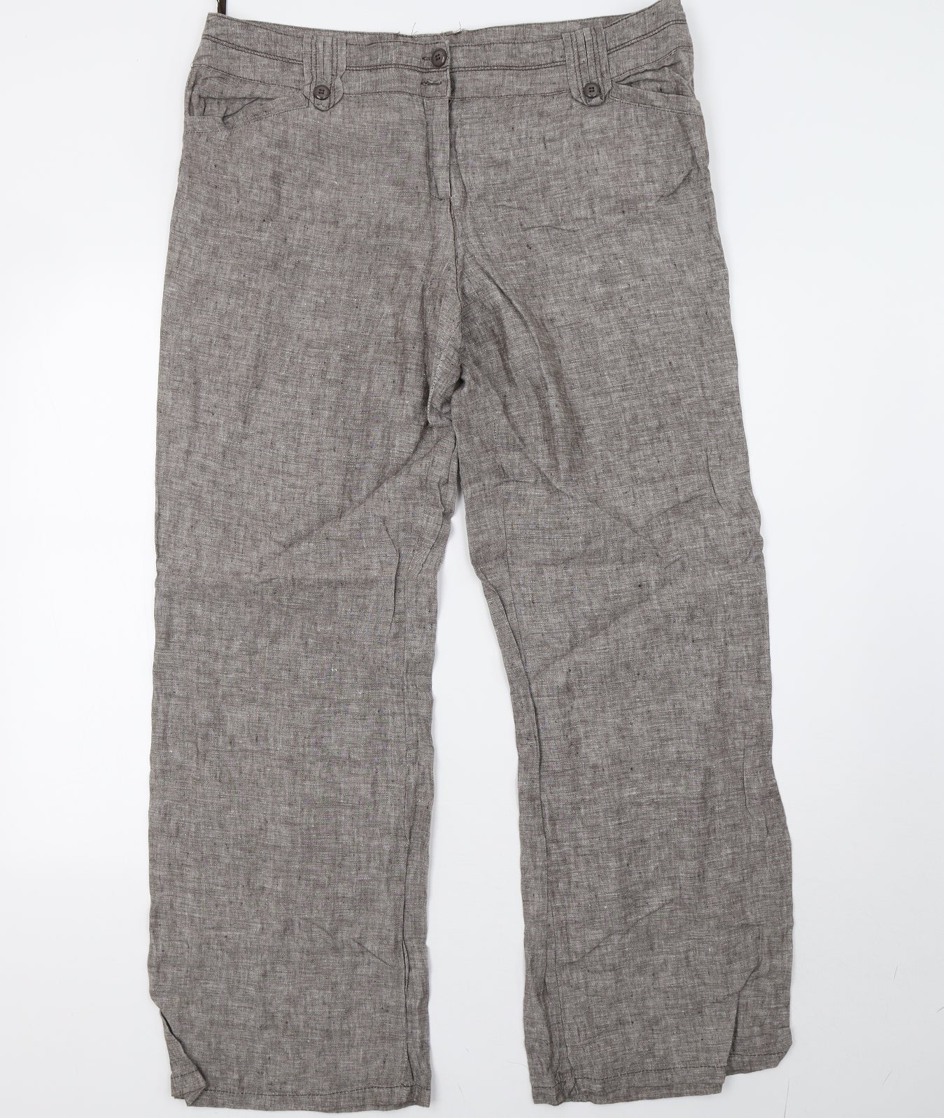 Monsoon Womens Brown   Trousers  Size 16 L33 in