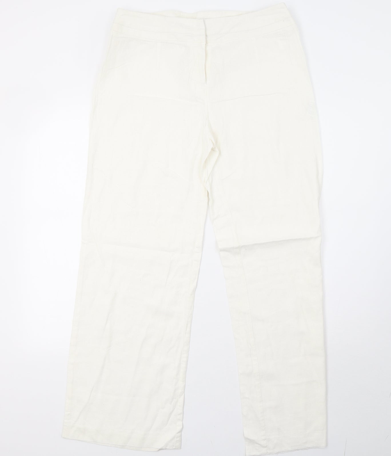 Klass Womens White   Trousers  Size 14 L32 in
