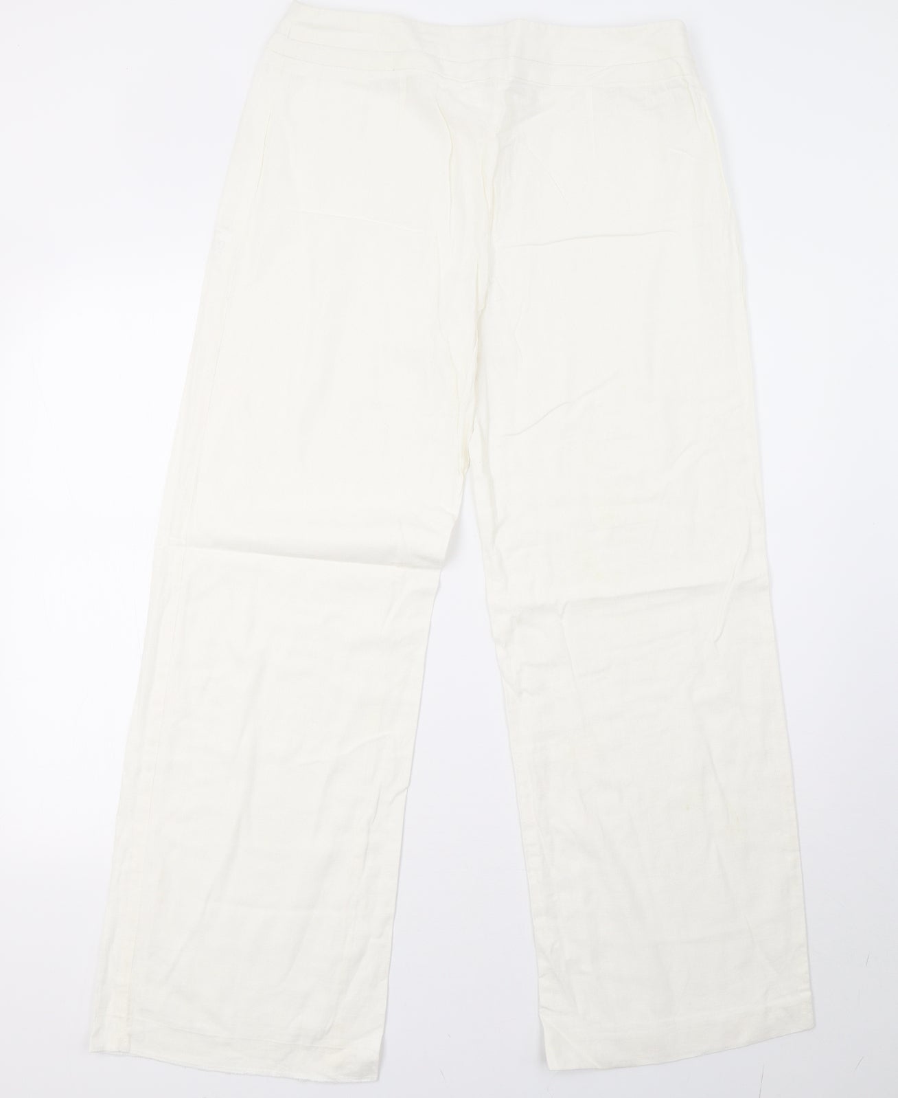 Klass Womens White   Trousers  Size 14 L32 in