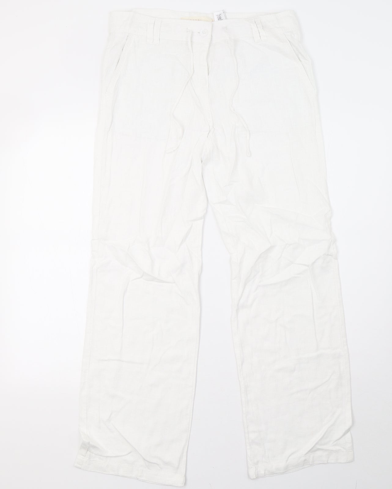 NEXT Womens White   Trousers  Size 10 L31 in