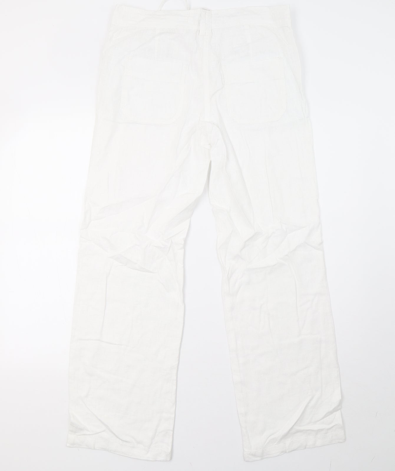 NEXT Womens White   Trousers  Size 10 L31 in