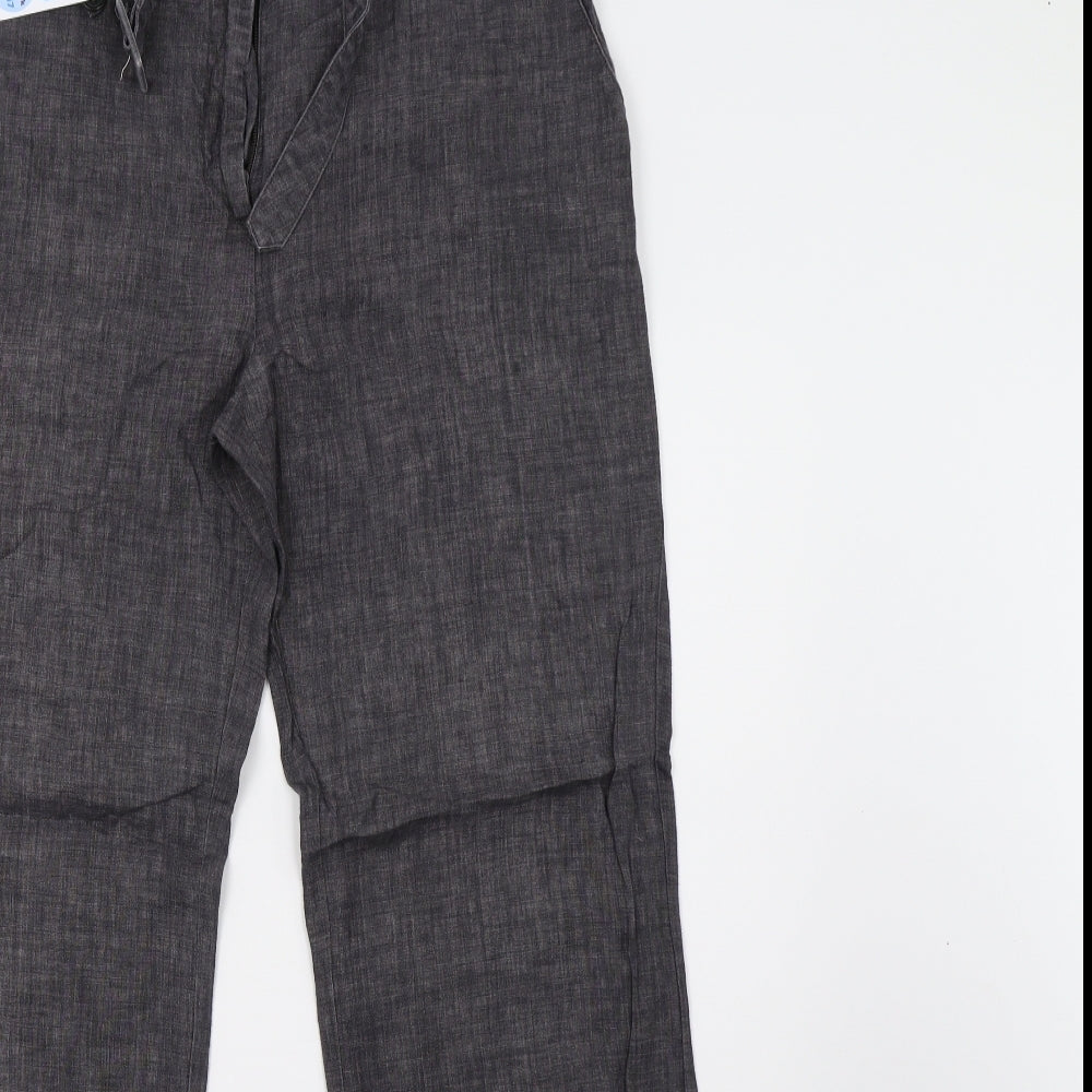 H&M Womens Grey   Trousers  Size 12 L32 in