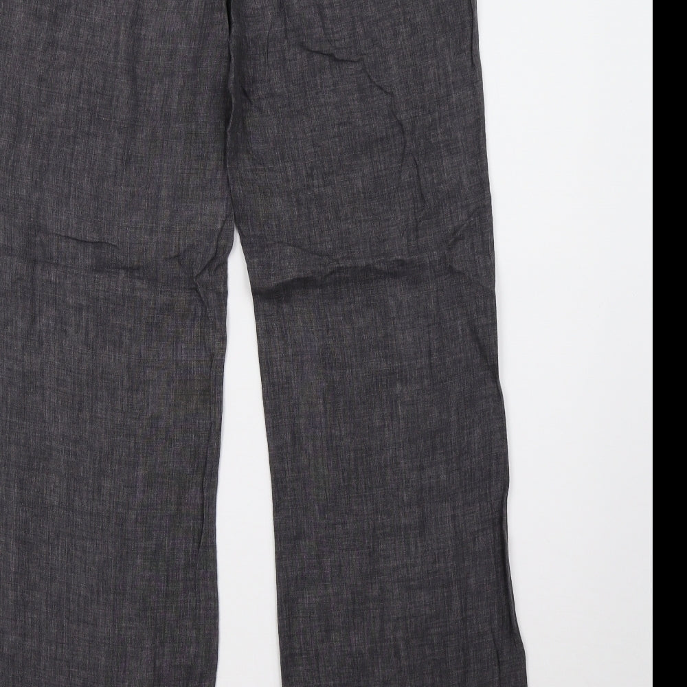 H&M Womens Grey   Trousers  Size 12 L32 in