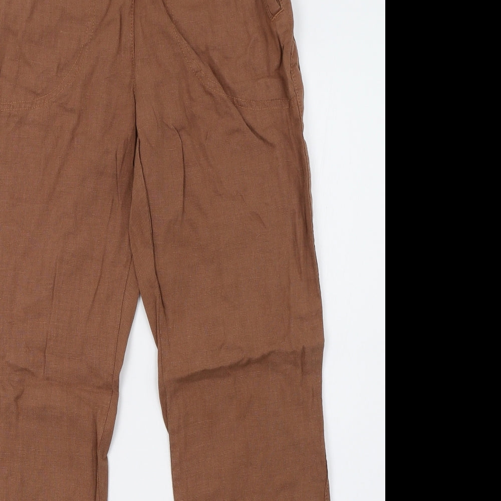 Preworn Womens Brown   Trousers  Size 6 L29 in