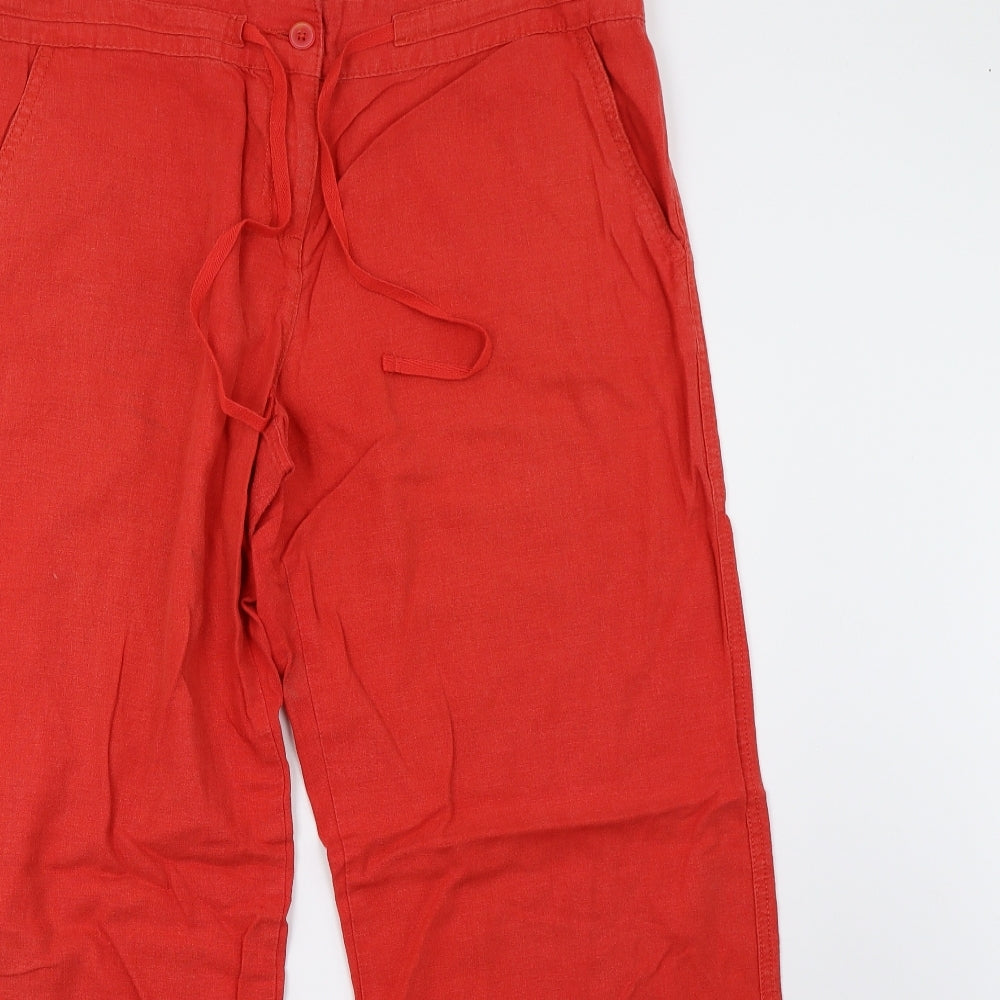 NEXT Womens Red   Trousers  Size 16 L33 in